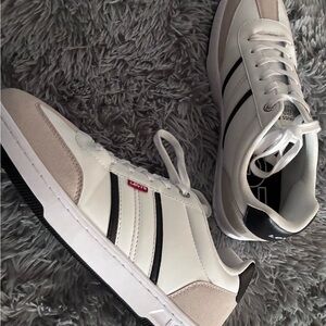 Levi's White and Black Men's Sneakers NWOT